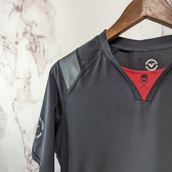 Virus Shirt Mens XL Black Posture Correct Top Short Sleeve T Tee Compression - Picture 2 of 10